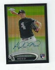 Addison Reed [Refractor Autograph] #166 Baseball Cards 2012 Topps Chrome Prices