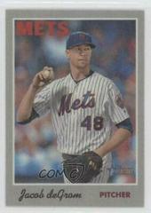 Jacob deGrom Baseball Cards 2019 Topps Heritage 1970 Cloth Stickers Prices