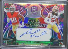 Fred Warner [Psychedelic] #FSA-FWA Football Cards 2022 Panini Spectra Full Spectrum Autographs Prices