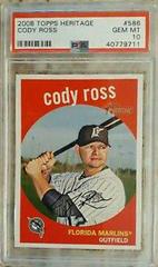 Cody Ross #586 Baseball Cards 2008 Topps Heritage Prices