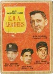AL ERA Leaders #55 Baseball Cards 1962 Venezuela Topps Prices