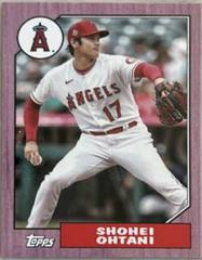 Shohei Ohtani [Pink] Baseball Cards 2022 Topps Mini 1987 Prices