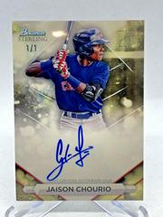 Jaison Chourio [Superfractor] #PA-JCO Baseball Cards 2023 Bowman Sterling Prospect Autograph Prices