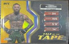 Conor McGregor [Gold Refractor] #TFT-17 Ufc Cards 2024 Topps Chrome UFC Tale of the Tape Prices