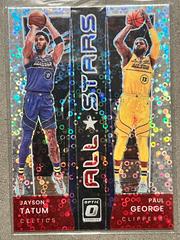 Jayson Tatum, Paul George [Holo Fast Break] #4 Basketball Cards 2021 Panini Donruss Optic All Stars Prices