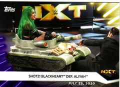 Shotzi Blackheart def. Aliyah [Purple] #48 Wrestling Cards 2021 Topps WWE Women's Division Prices