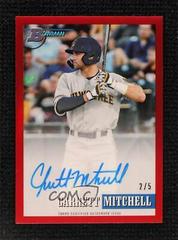 Garrett Mitchell [Red] #93PA-GM Baseball Cards 2021 Bowman Heritage Chrome Prospect Autographs Prices