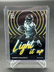 Kenneth Walker III [Gold] Football Cards 2022 Panini Donruss Optic Light it Up Prices