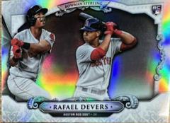 Rafael Devers [Orange Refractor] Baseball Cards 2018 Bowman Chrome Sterling Continuity Prices