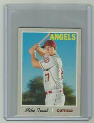 Mike Trout [Mini] #485 Baseball Cards 2019 Topps Heritage Prices