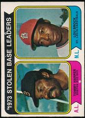 Stolen Base Leaders [T. Harper, L. Brock] Baseball Cards 1974 O Pee Chee Prices