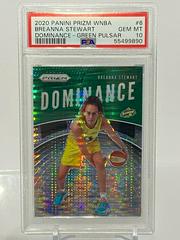Breanna Stewart [Prizm Green Pulsar] #6 Basketball Cards 2020 Panini Prizm WNBA Dominance Prices