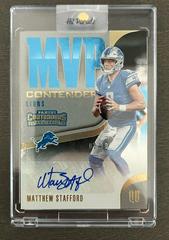 Matthew Stafford Football Cards 2018 Panini Contenders MVP Autographs Prices