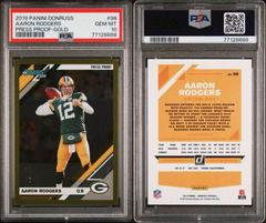 Aaron Rodgers [Gold Press Proof] #98 Football Cards 2019 Donruss Prices