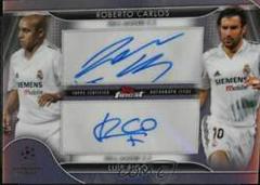 Roberto Carlos, LuIs Figo Soccer Cards 2022 Topps Finest UEFA Club Competitions Dual Autographs Prices