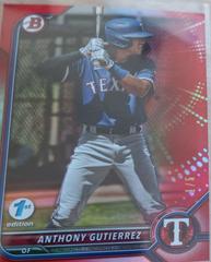 Anthony Gutierrez [Red] Baseball Cards 2022 Bowman Draft 1st Edition Prices