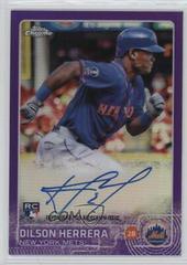 Dilson Herrera [Purple Refractor] Baseball Cards 2015 Topps Chrome Autograph Rookies Prices
