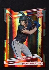 Jackson Holliday [Prime Numbers C Die Cut] Baseball Cards 2022 Panini Elite Extra Edition Prices