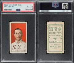 Art Devlin #NNO Baseball Cards 1909 T206 Sovereign 350 Prices