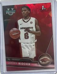 Layden Blocker [Red] Basketball Cards 2023 Bowman Chrome University Prices