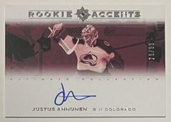 Justus Annunen #RA-JA Hockey Cards 2021 Ultimate Collection Rookie Accents Autograph Prices