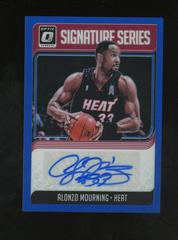 Alonzo Mourning [Blue] #AMG Basketball Cards 2018 Panini Donruss Optic Signature Series Prices