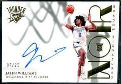 Jalen Williams [Gold] #SHS-JLN Basketball Cards 2022 Panini Noir Shadow Signatures Prices