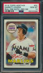 Garrett Cooper [Red Ink] #GC Baseball Cards 2018 Topps Heritage Real One Autographs Prices