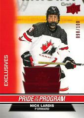 Nick Lardis [Exclusives] Hockey Cards 2023 Upper Deck Team Canada Juniors Prices