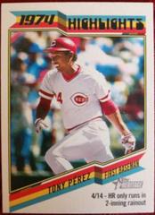 Tony Perez #74H-4 Baseball Cards 2023 Topps Heritage 1974 Highlights Prices