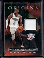 Shai Gilgeous Alexander [Red] #OM-SGO Basketball Cards 2022 Panini Origins Memorabilia Prices