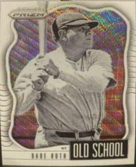 Babe Ruth [White Wave Prizm] Baseball Cards 2021 Panini Prizm Old School Prices