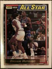 Dikembe Mutombo Basketball Cards 1992 Topps Gold Prices
