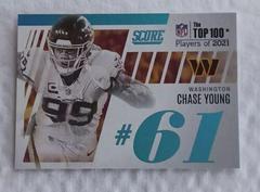 Chase Young #T61 Football Cards 2022 Panini Score Top 100 Prices