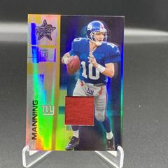 Eli Manning [Material Gold] #4 Football Cards 2007 Leaf Rookies & Stars Prices