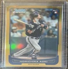 Norichika Aoki [Gold Refractor] Baseball Cards 2012 Bowman Chrome Draft Prices