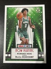 MarJon Beauchamp #21 Basketball Cards 2022 Panini Hoops Now Playing Prices