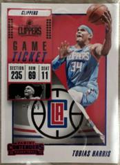 Tobias Harris [Game Ticket Blue] Basketball Cards 2018 Panini Contenders Prices