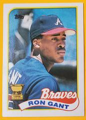 Ron Gant #296 Baseball Cards 1989 Topps Tiffany Prices