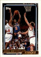 Greg Anthony #166 Basketball Cards 1992 Topps Gold Prices