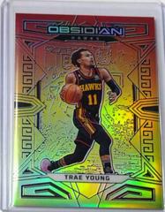 Trae Young [Red Yellow Green Flood] #65 Basketball Cards 2022 Panini Obsidian Prices