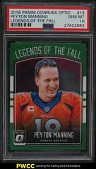 Peyton Manning Football Cards 2016 Panini Donruss Optic Legends of the Fall Prices