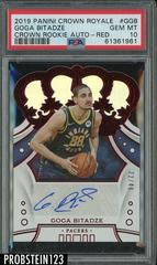 Goga Bitadze [Red] #CR-GGB Basketball Cards 2019 Panini Crown Royale Rookie Autographs Prices