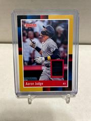 Aaron Judge [Gold] #R88M-AJ Baseball Cards 2022 Panini Donruss Retro 1988 Materials Prices