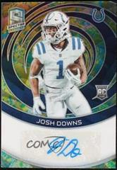 Josh Downs #21 Football Cards 2023 Panini Spectra Rookie Autograph Neon Splatter Prices