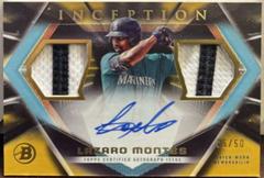 Lazaro Montes [Gold Foil] #IADR-LM Baseball Cards 2023 Bowman Inception Autograph Dual Relic Prices