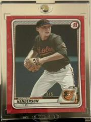 Gunnar Henderson [Red] Baseball Cards 2020 Bowman Paper Prospects Prices
