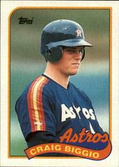 Craig Biggio #49 Baseball Cards 1989 Topps Tiffany Prices