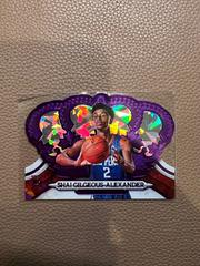 Shai Gilgeous Alexander [Crystal Purple] #103 Basketball Cards 2018 Panini Crown Royale Prices