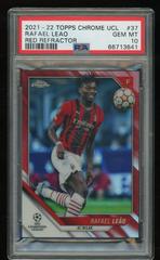 Rafael Leao [Red Refractor] #37 Soccer Cards 2021 Topps Chrome UEFA Champions League Prices